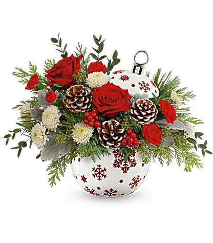 Sprinkle Sparkle Ornament Arrangement – TIGERLILY'S FLOWERS, Broken Arrow OK