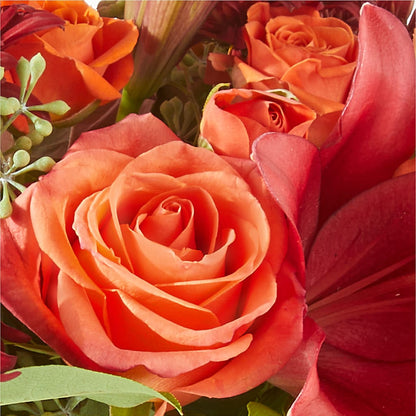 Crimson Leaves Bouquet – TIGERLILY'S FLOWERS, Broken Arrow OK