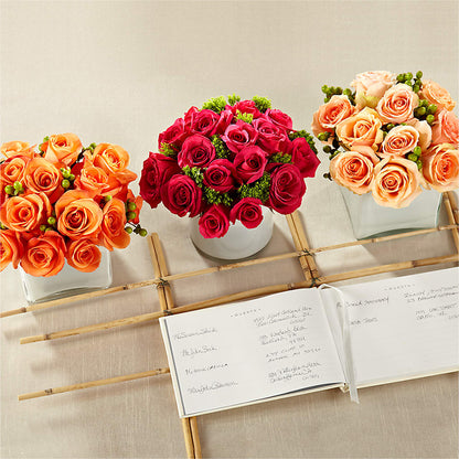 Dawn Rose Centerpiece – TIGERLILY'S FLOWERS, Broken Arrow OK